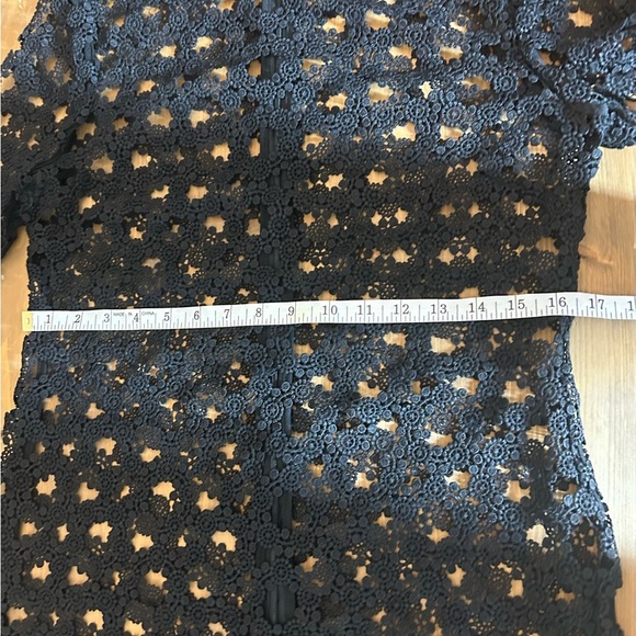 N/Nicholas Revolve Black Lace Crochet Dress Cocktail Witchy Whimsigoth Sexy - Picture 10 of 14